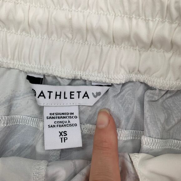 Athleta Shorts Womens XS Extra Small Blue Swirl Marble All Activity Drawstring - Picture 4 of 15